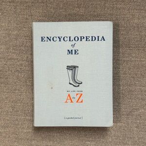 Encyclopedia of Me A to Z Guided Journal - Light Gray & Navy - BRAND NEW!